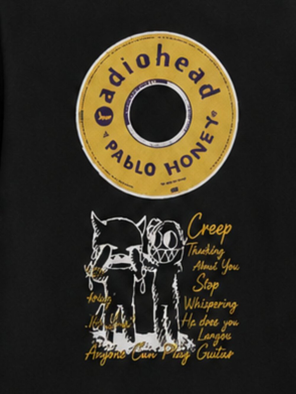 Radiohead AOP Pablo Honey 90s Band Tour 2 side T shirt - Picture 3 of 6